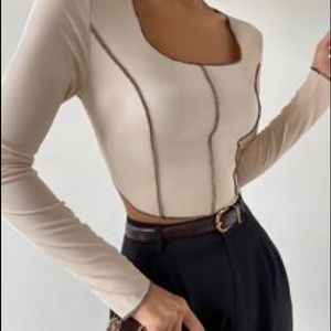 SHEIN long sleeve cropped shirt